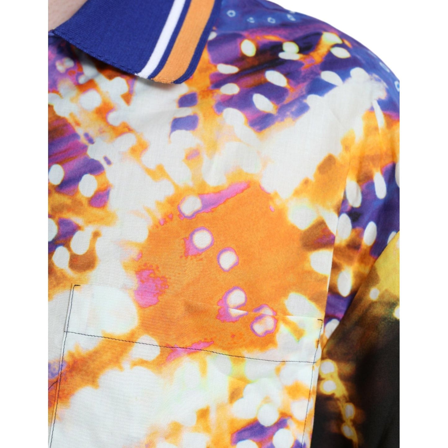 Dolce & Gabbana Multicolor Luminarie Print Cotton Casual Shirt TSH84696-45