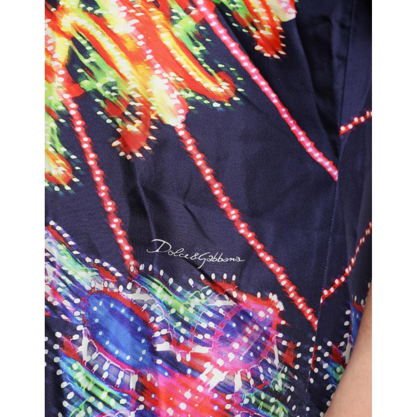 Dolce & Gabbana Multicolor Luminarie Silk Casual Shirt TSH84706-40