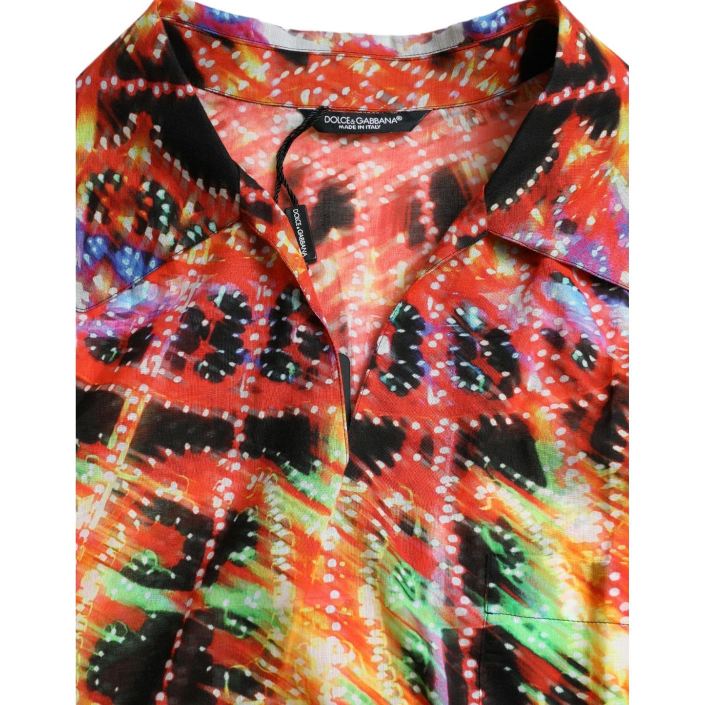 Dolce & Gabbana Multicolor Luminarie Print Cotton T-shirt TSH84707-40