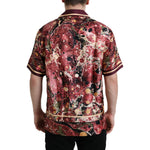 Dolce & Gabbana Multicolor Button Down Silk Shirt TSH84714-39
