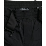 Dolce & Gabbana Black Red Leopard Print Nylon Jogger Pants PAN75019-58