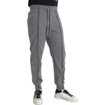 Dolce & Gabbana Gray Cotton Jogger Skinny Sweatpants Pants PAN75058#-48