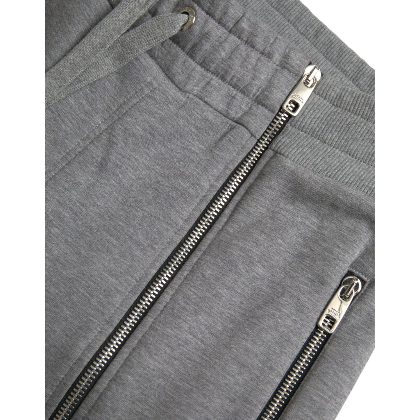 Dolce & Gabbana Gray Cotton Jogger Skinny Sweatpants Pants PAN75058#-48
