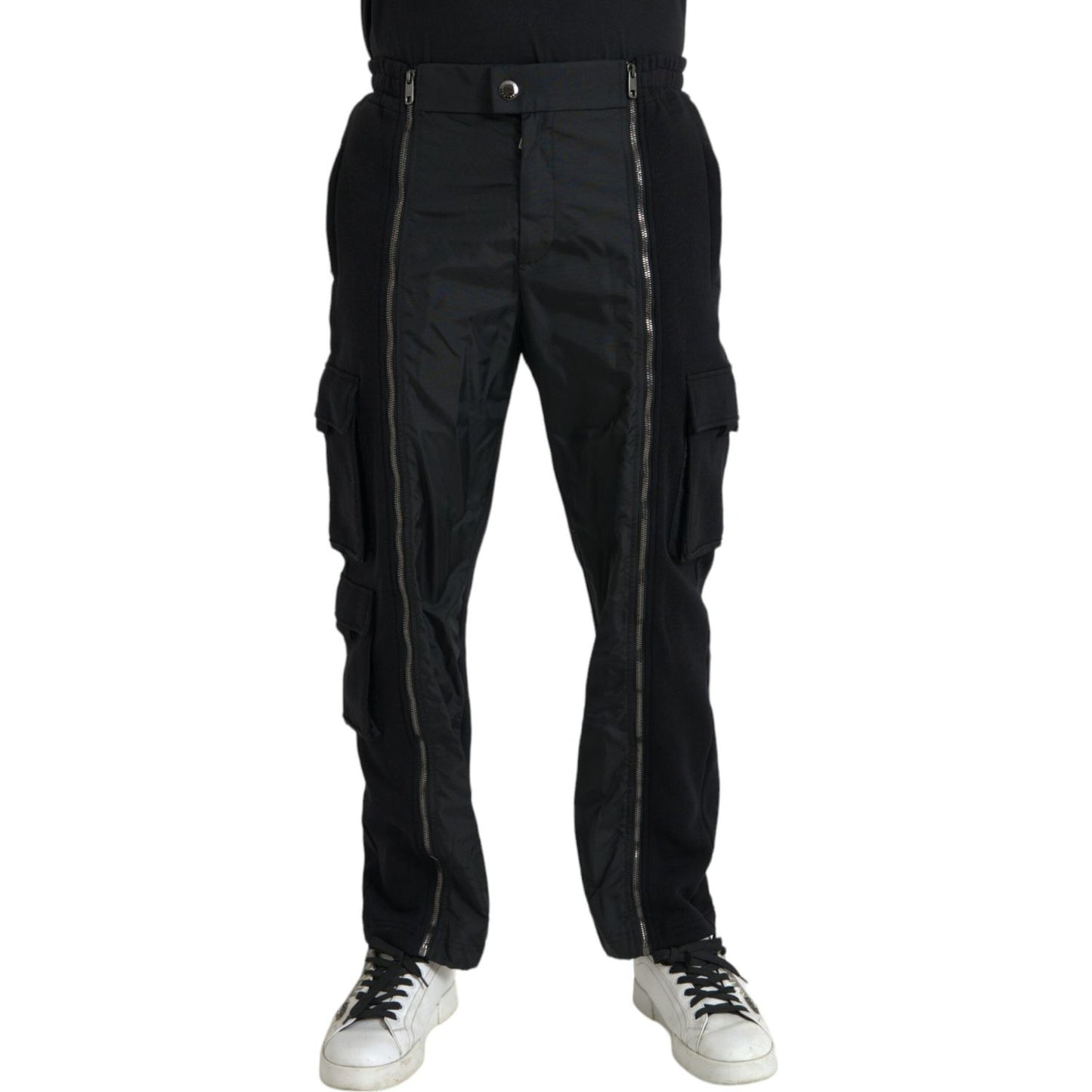 Dolce & Gabbana Black Cotton Blend Skinny Pants PAN75059#-48