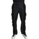 Dolce & Gabbana Black Cotton Blend Skinny Pants PAN75059#-48