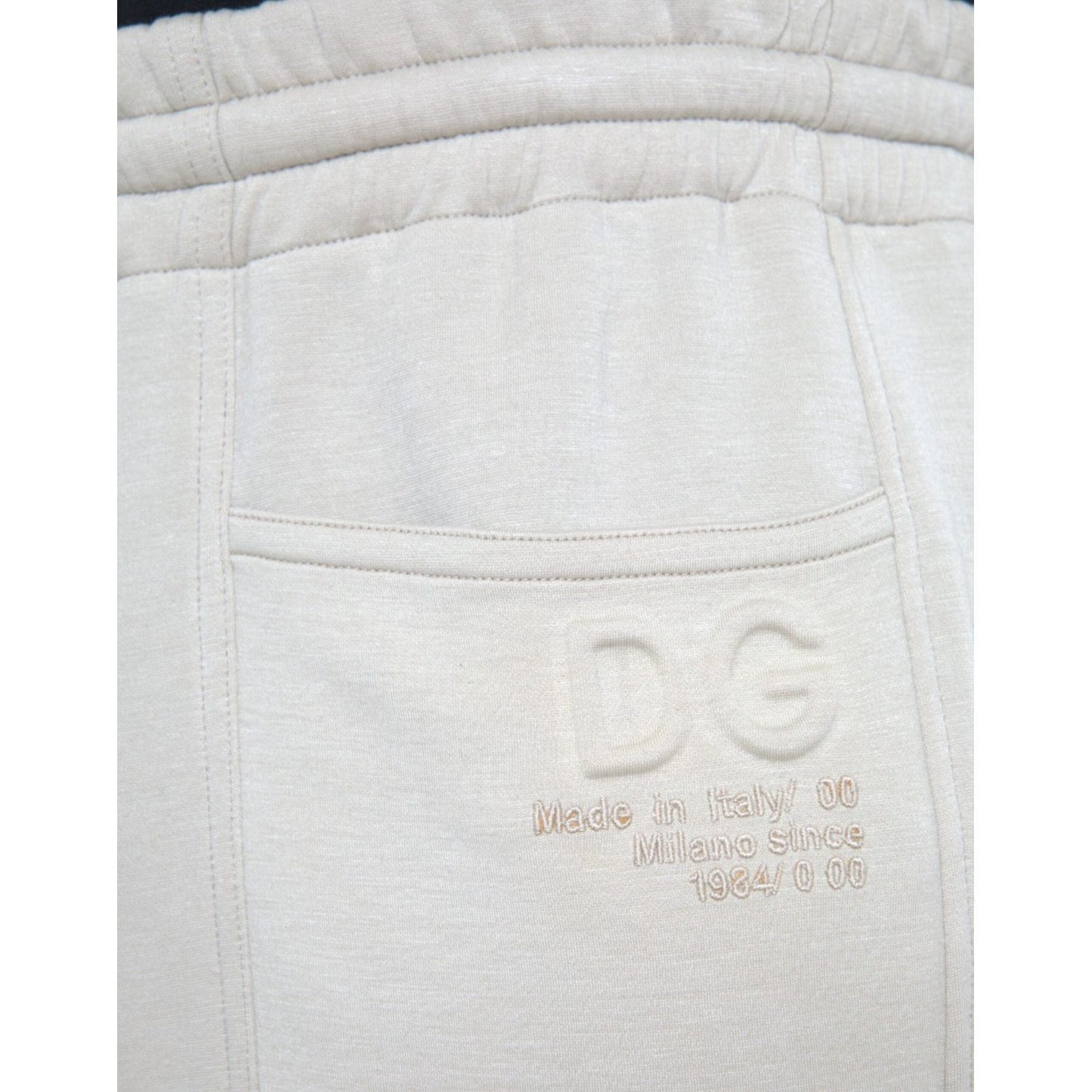 Dolce & Gabbana Off White Viscose Cargo Jogger Sweatpants Pants PAN75066-48