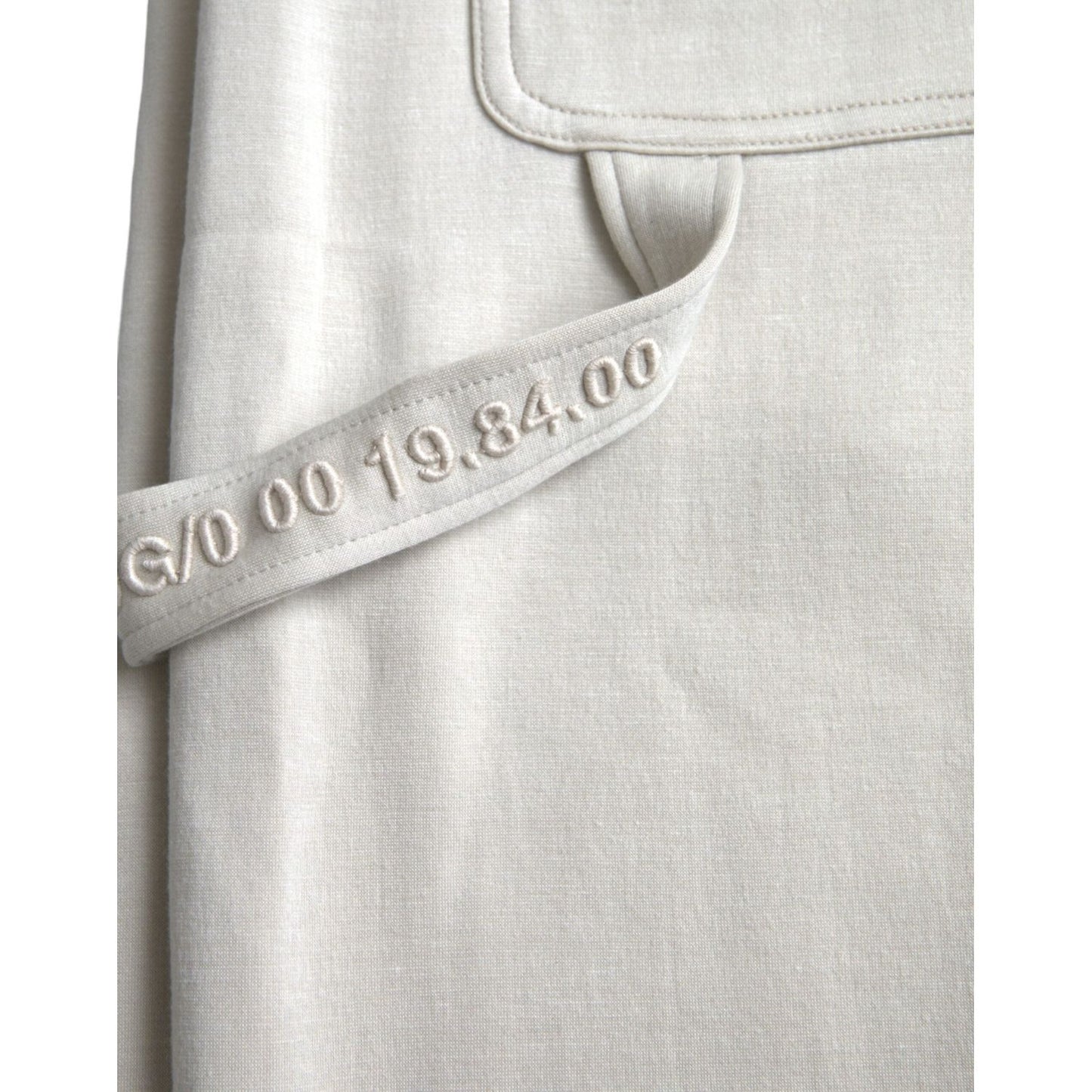 Dolce & Gabbana Off White Viscose Cargo Jogger Sweatpants Pants PAN75066-48