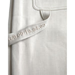 Dolce & Gabbana Off White Viscose Cargo Jogger Sweatpants Pants PAN75066-48