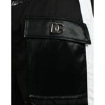 Dolce & Gabbana Black Nylon Cargo Jogger Men Sweatpants Pants PAN75072-48