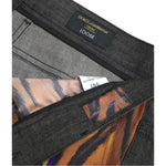 Dolce & Gabbana Multicolor Tiger Leopard Cotton Loose Tapered Pants PAN75285-60