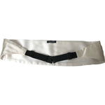 Dolce & Gabbana White Men Wide Waist Silk Belt Cummerbund BEL9157-48