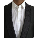 Dolce & Gabbana Black MARTINI Single Breasted Coat Blazer JKT4023-48