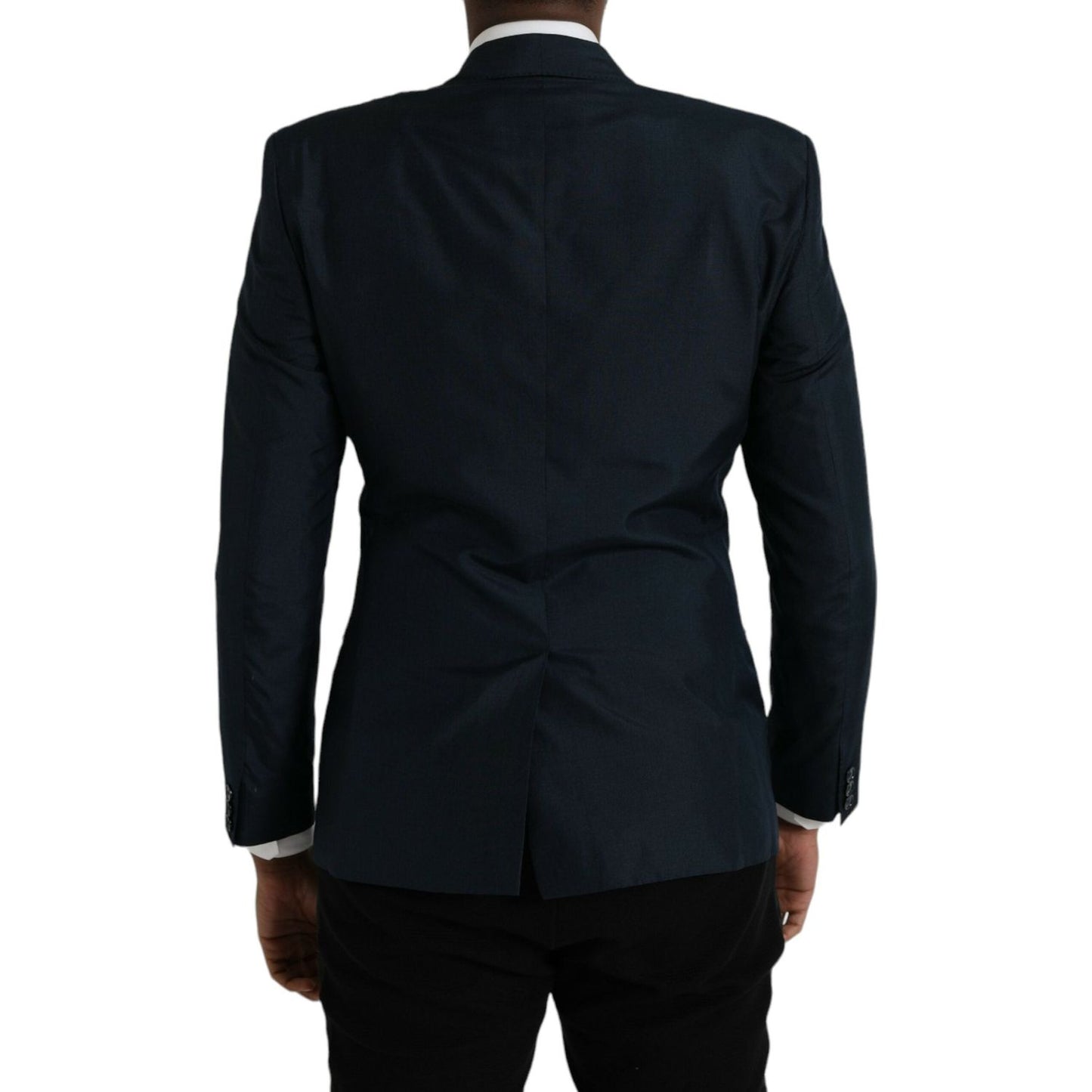 Dolce & Gabbana Blue GOLD Notch Single Breasted Coat Blazer JKT4025-50