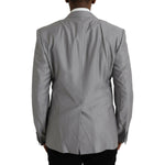 Dolce & Gabbana Gray Wool Peak Single Breasted Coat Blazer JKT4037-52