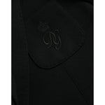 Dolce & Gabbana Black Wool Notch Single Breasted Coat Blazer JKT4042-50