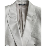 Dolce & Gabbana Off White MARTINI Double Breasted Coat Blazer JKT4043-46