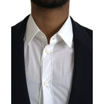 Dolce & Gabbana Black Wool Single Breasted Coat Blazer KOS2243-44