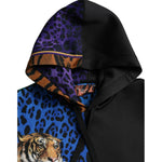 Dolce & Gabbana Multicolor Tiger Hooded Sweatshirt Sweater TSH85061-44