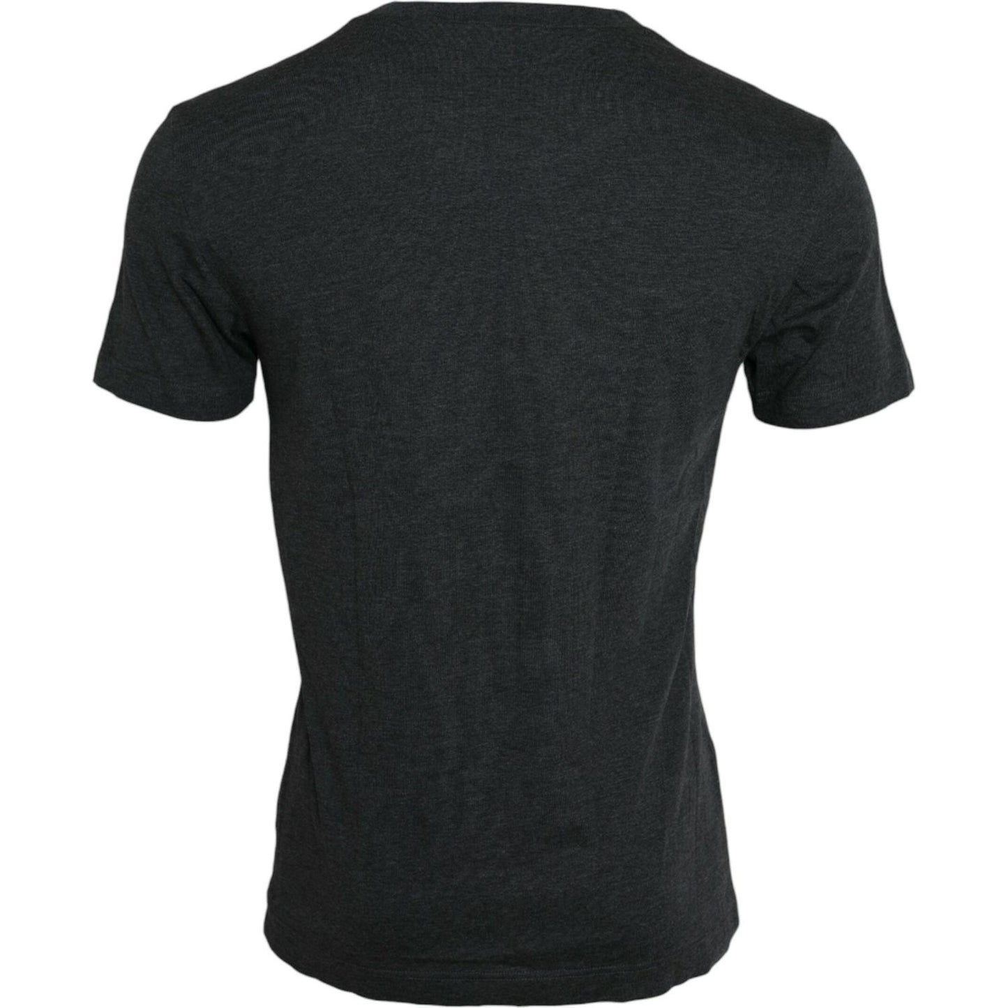 Dolce & Gabbana Gray Logo Print Crewneck Short Sleeve T-shirt TSH84595-44