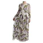 Dolce & Gabbana White Floral Embroidered Maxi Dress SIG60559-1