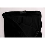 Ermanno Scervino Black Velvet Slim Fit Pants SIG30300-4