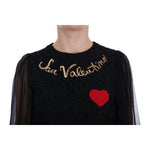 Dolce & Gabbana Black San Valentino Sequined Shift Dress DR1019-5