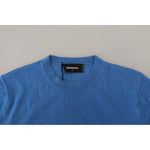 Dsquared² Blue Wool Long Sleeves Crewneck Pullover Sweater TSH83207-46