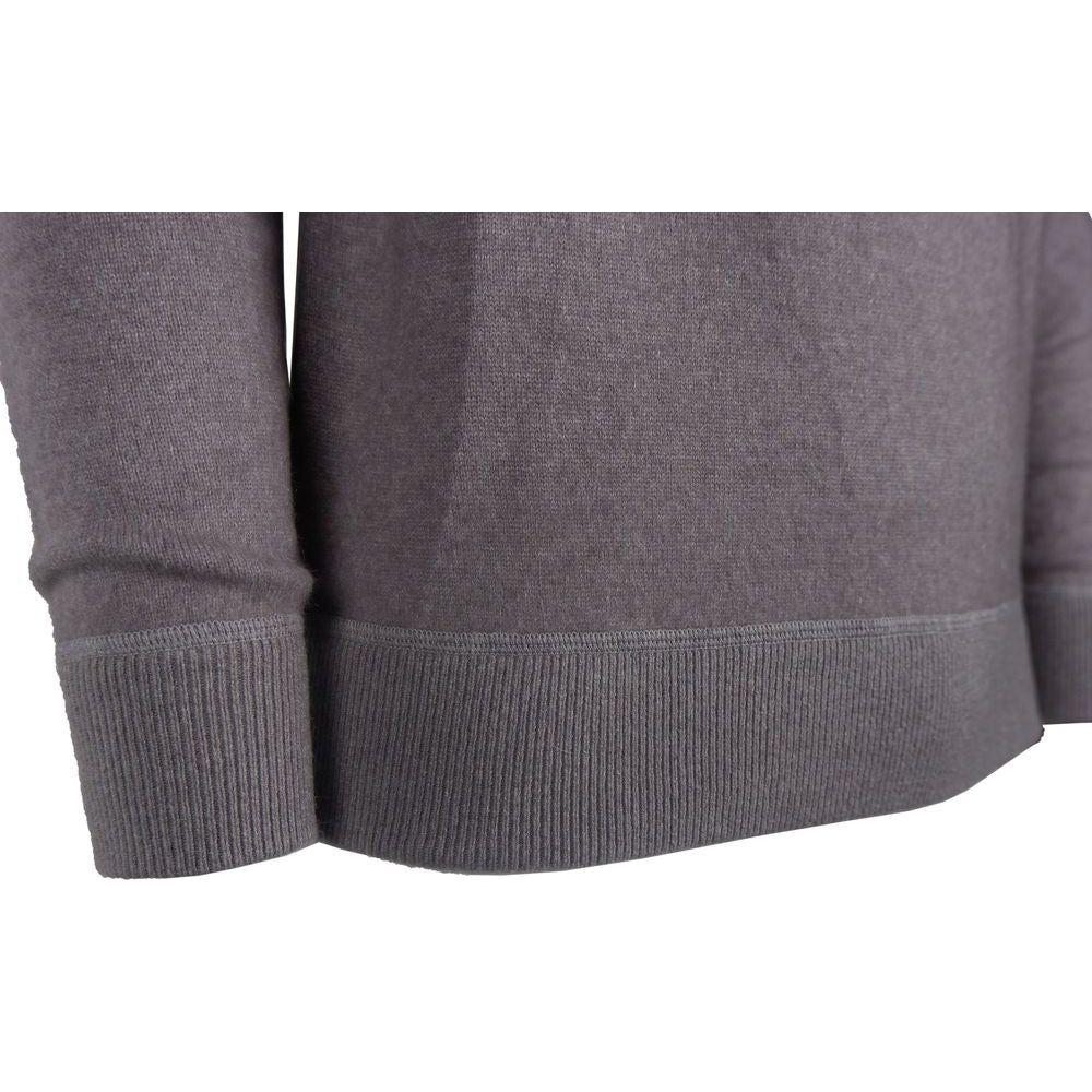 Emilio Romanelli Gray Cashmere Men Sweater EM-10758-IT56 | 3XL