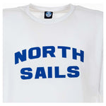 North Sails Elegant White Cotton Tee with Bold Blue Logo NO-12783-M