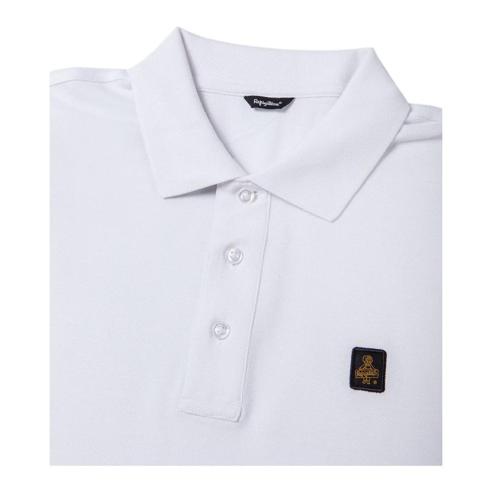 Refrigiwear Elegant White Polo with Embroidered Logo RE-12625-XL