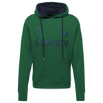 La Martina Elegant Green Hooded Cotton Sweatshirt LA-12565-3XL