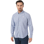 La Martina Elegant Checkered Cotton Shirt with Embroidered Logo LA-12560-S