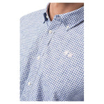 La Martina Elegant Checkered Cotton Shirt with Embroidered Logo LA-12560-S