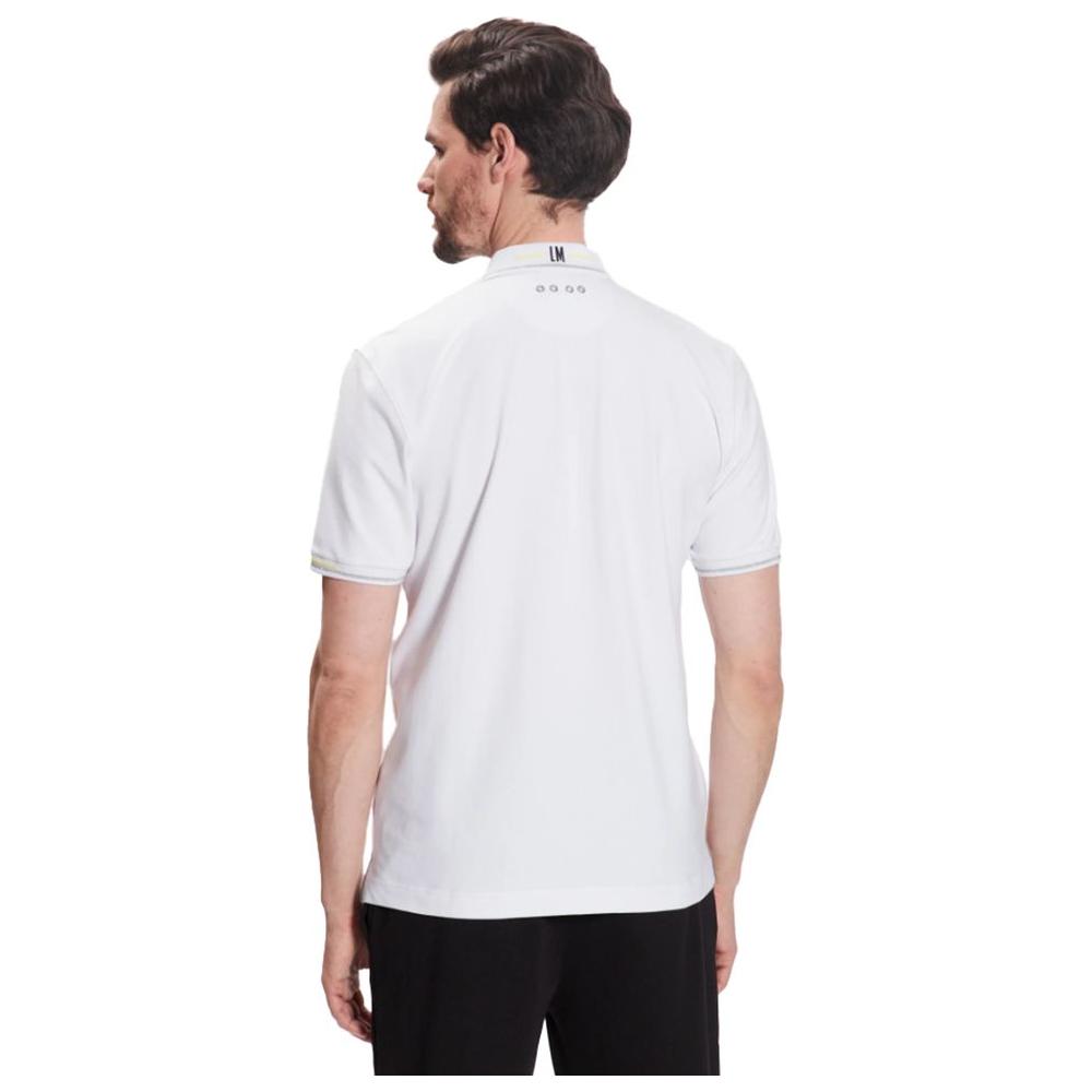 La Martina Elegant Cotton-Blend Polo with Glitter Accent LA-12526-XL