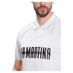 La Martina Elegant Cotton-Blend Polo with Glitter Accent LA-12526-XL