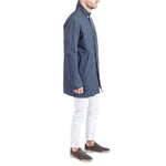 People Of Shibuya Blue Recycled Polyester Men Trench Coat PE-12443-IT54 | XXL