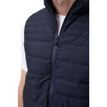 People Of Shibuya Sleek Blue Puffer Vest for a Modern Look PE-12429-IT44 | XS