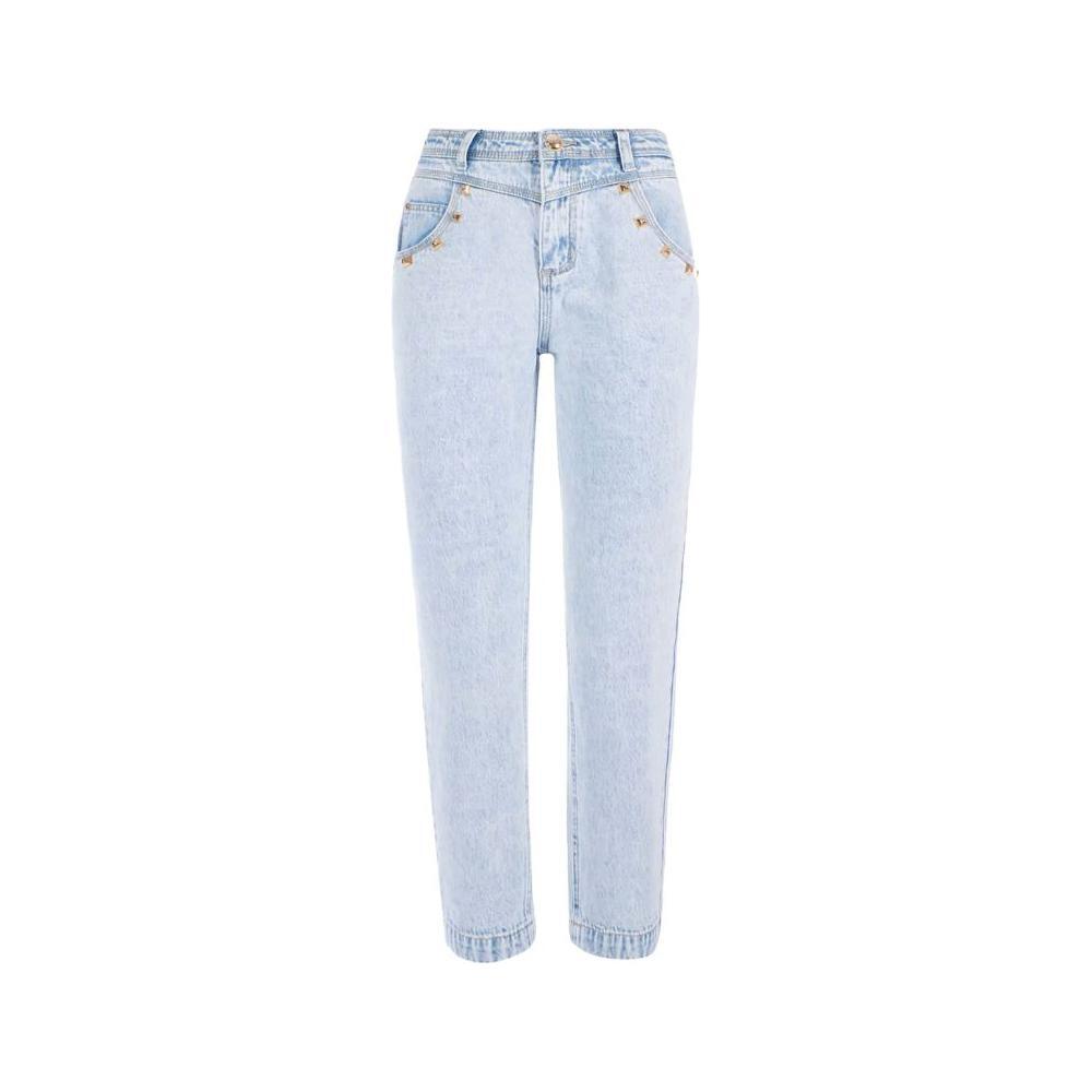 Yes Zee Blue Cotton Women High-Waisted Jean YE-12222-W26