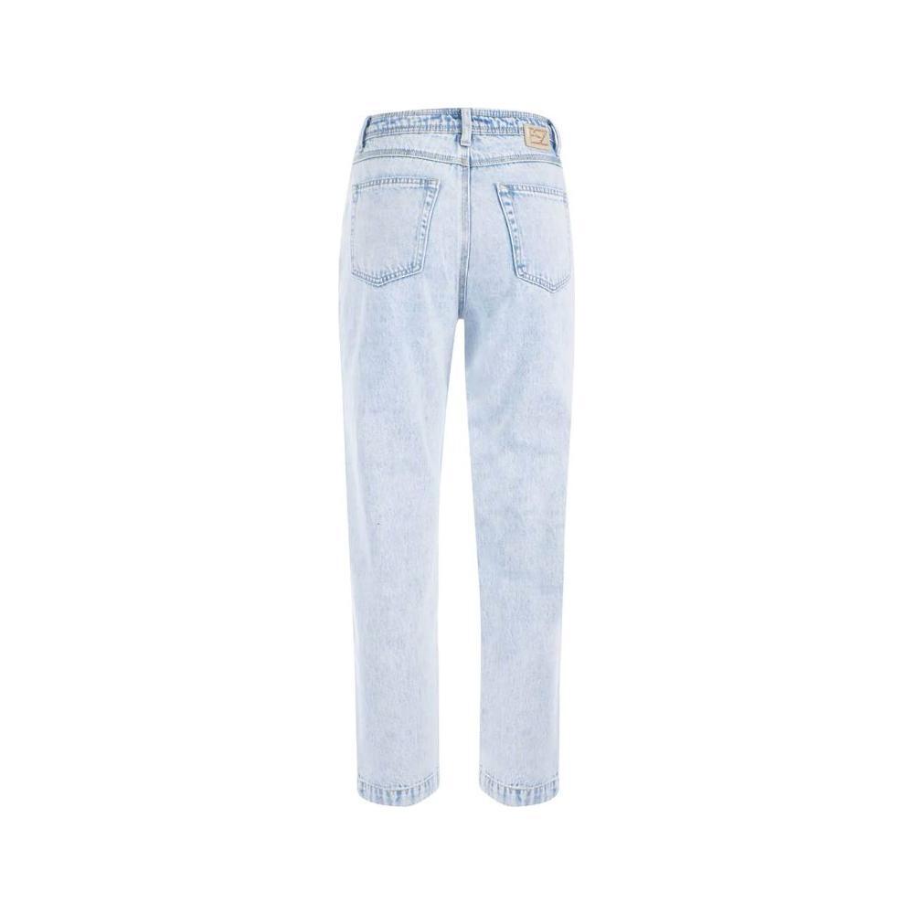 Yes Zee Blue Cotton Women High-Waisted Jean YE-12222-W26