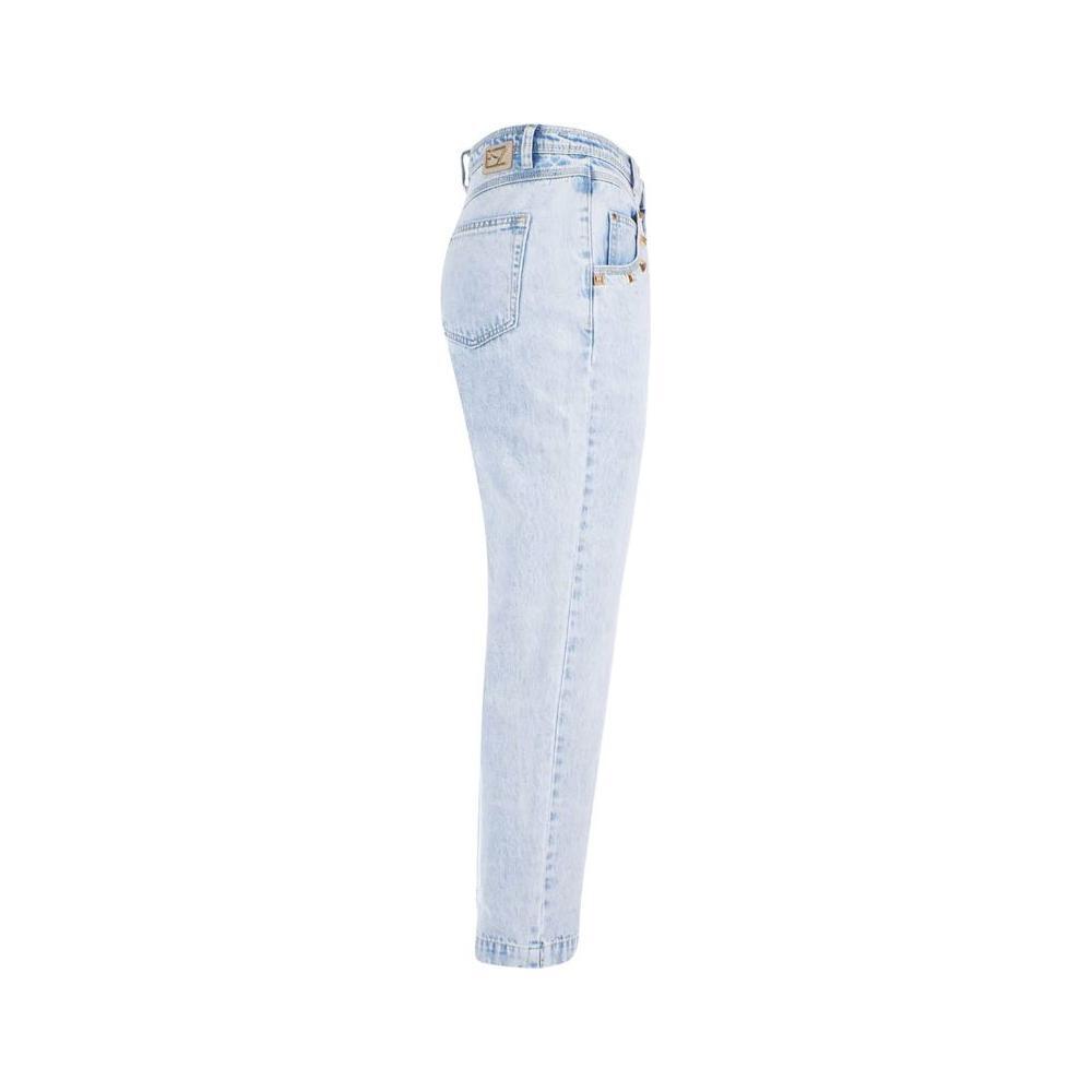 Yes Zee Blue Cotton Women High-Waisted Jean YE-12222-W26