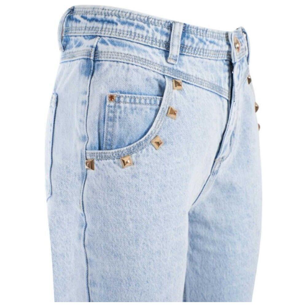 Yes Zee Blue Cotton Women High-Waisted Jean YE-12222-W26