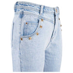 Yes Zee Blue Cotton Women High-Waisted Jean YE-12222-W26