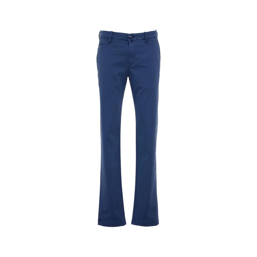 Jacob Cohen Elegant Slim Fit Chino Trousers in Blue JA-11616-W33