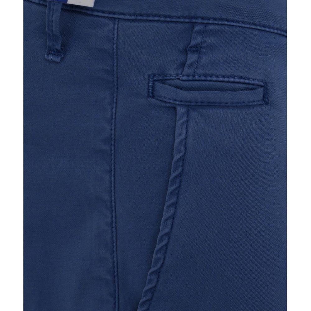 Jacob Cohen Elegant Slim Fit Chino Trousers in Blue JA-11616-W33