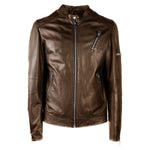 Emilio Romanelli Brown Leather Jacket EM-12290-IT50 | L