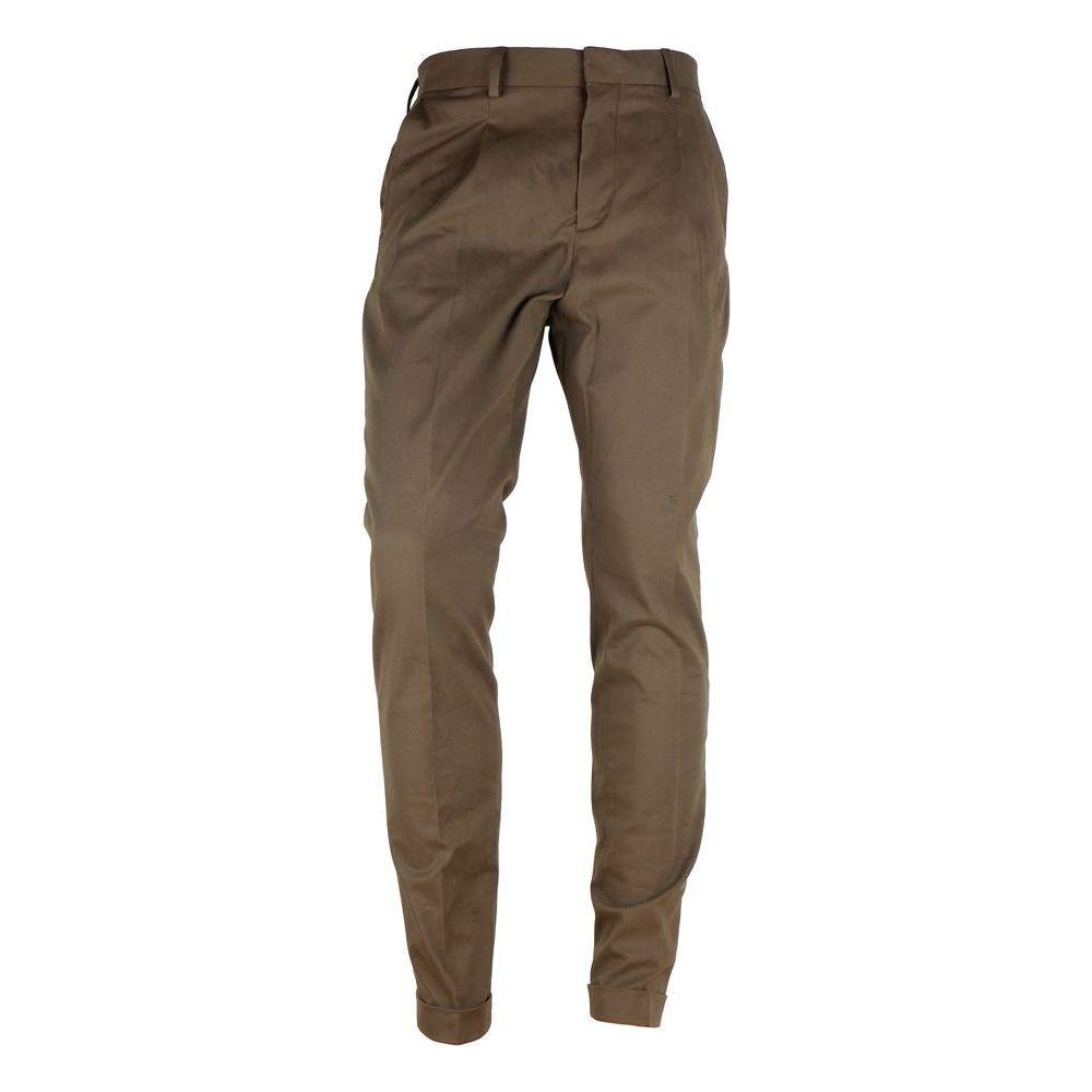 Made in Italy Brown Wool Men's Trousers MI-8340-IT56 | 3XL