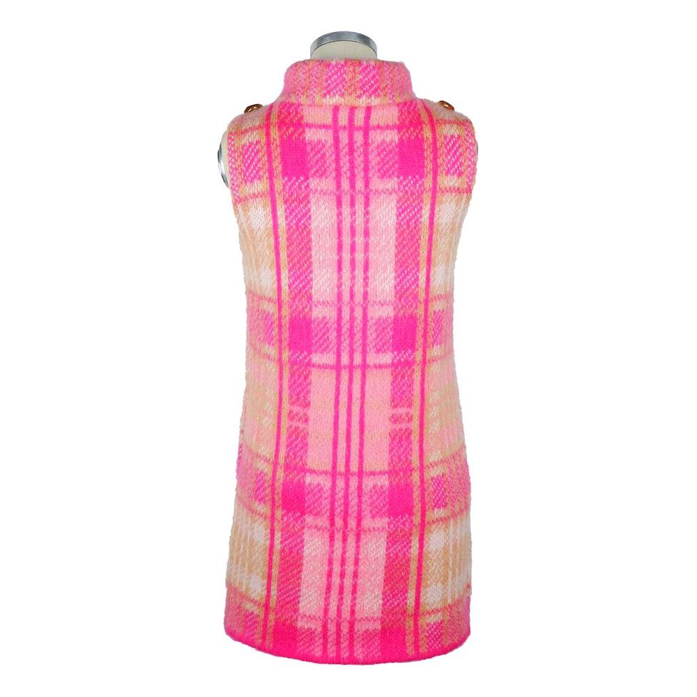 Elisabetta Franchi Fuchsia Marabou Women Dress EL-8361-IT44|L
