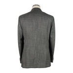 Emilio Romanelli Gray Wool Men Blazer EM-6589-IT48 | M