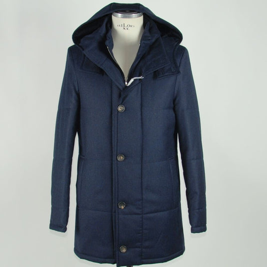 Made in Italy Blue Wool Men's Jacket