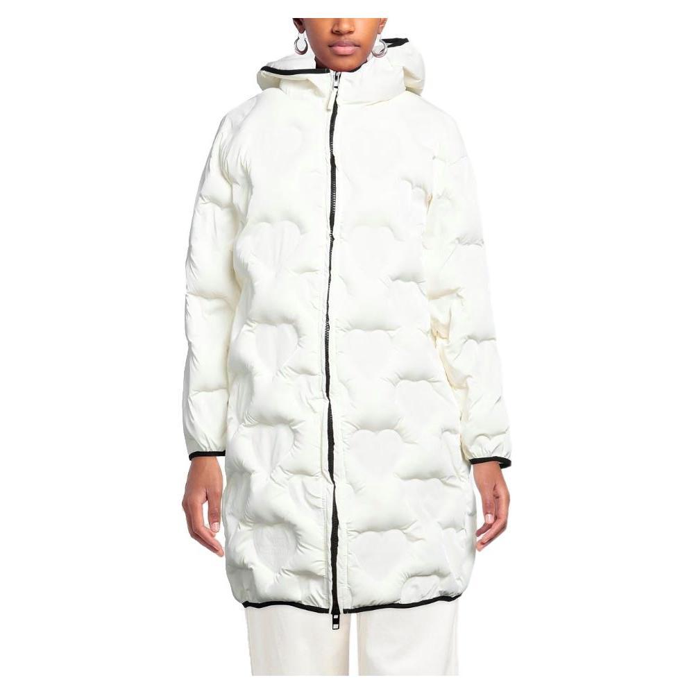 Love Moschino Chic Quilted Heart Long Down Jacket LO-10252-IT42|M